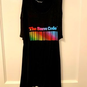 Barre Code tank with side cutouts